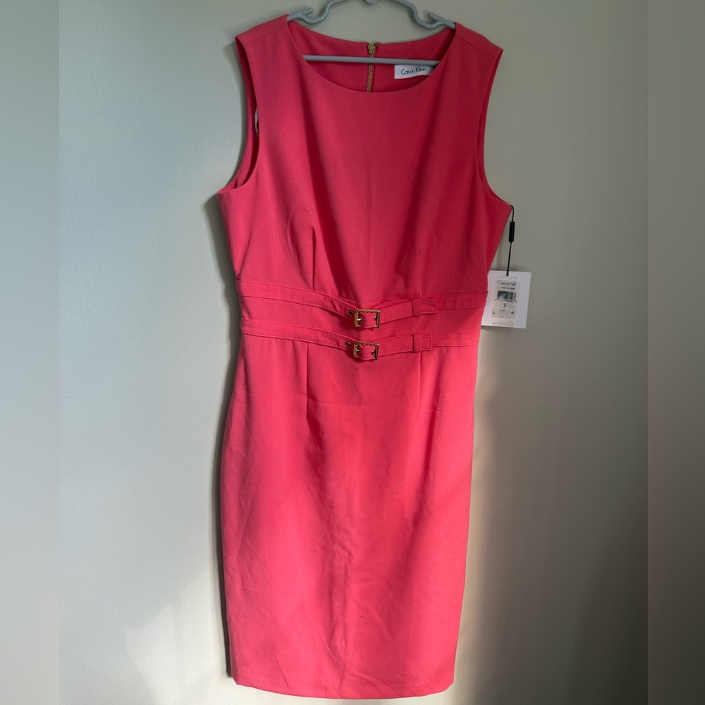 Calvin Klein Coral Midi Dress